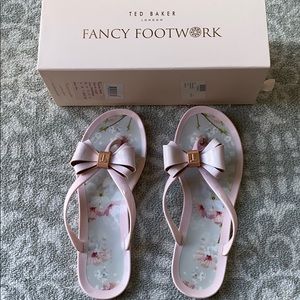 Ted Baker London jelly pink sandals flip flops